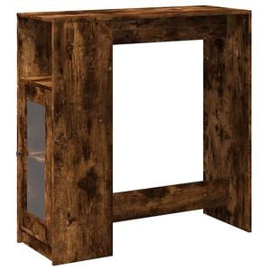 vidaXL bāra galds ar plauktiem, ozola krāsa, 101x40x103,5 cm