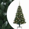 vidaXL Mākslīgā Ziemassvētku eglīte ar rotājumiem 120 cm 150 LED