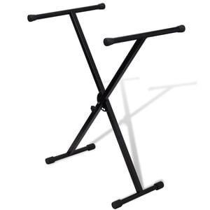 Regulējams statīvs taustiņinstrumentiem ar X-veida kājām