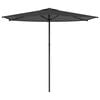 vidaXL Dārza parasols 270 x 270 cm Poliesters Taisnstūra Antracīta