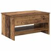 vidaXL Kafijas galdiņ&scaron; Vecs koks 80 x 50,5 x 41,5 cm Inženierijas koks
