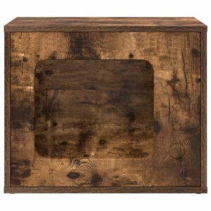 vidaXL Kaķu māja Dūmaka ozols 51 x 30 x 42,5 cm Inženierijas koks