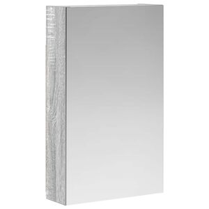 vidaXL Vannas istabas spoguļu skapis Pelēks Sonoma 30 x 10,5 x 50 cm