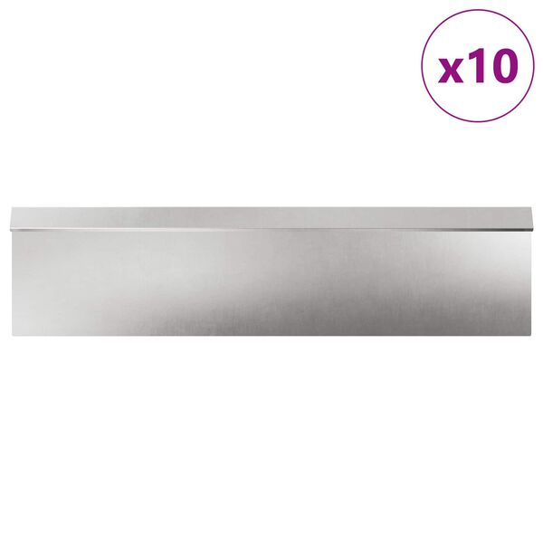 vidaXL Gliemežu sētas 16 pcs Sudraba Nerūsējo&scaron;s tērauds