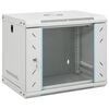 vidaXL Tīkla skapis ar uzglabā&scaron;anu Grey 530 x 400 x 450 mm Tērauds