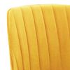 vidaXL grozāmi virtuves krēsli, 2 gab., dzeltens samts