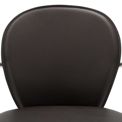 vidaXL bāra krēsli ar roku balstiem, 2 gab., brūna mākslīgā āda