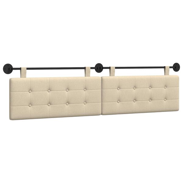 vidaXL Karājo&scaron;s galvgalis Krēmkrāsa 210 x 55 x 5 cm audums