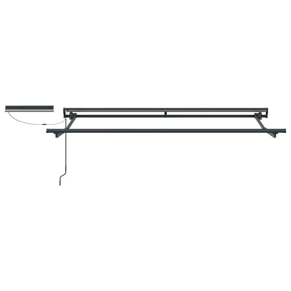 vidaXL Elektriska atvelkamā nojume Zila un balta 2,5 x 2 m