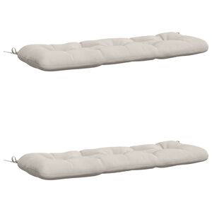 vidaXL Solā vaļņi VIANEN 2 gab. 100% poliesters Balts 100 x 40 x 12 cm