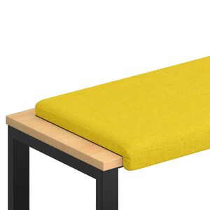 vidaXL Solspilvens Audums Gai&scaron;i dzeltena Dziļums 35 cm