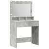 vidaXL Dressing galds Betona pelēks 78,5 x 41 x 135 cm