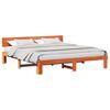 vidaXL Gultas rāmis Vaks brūns 180 x 200 cm Ciets priedes koks