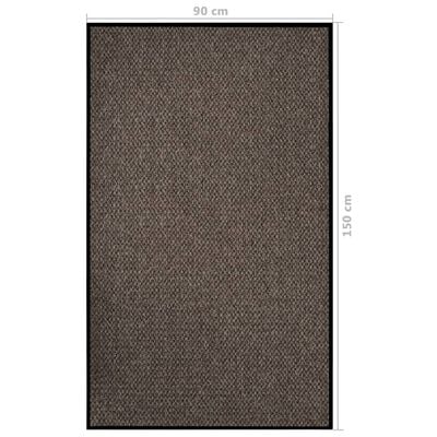 vidaXL durvju paklājs, bēšs, 90x150 cm