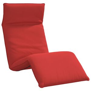 vidaXL saliekams sauļo&scaron;anās krēsls, sarkans, 175x54x8,5 cm, oksfordas audums