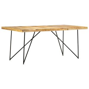 vidaXL virtuves galds, 180x90x76 cm, mango masīvkoks
