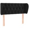 vidaXL galvgalis ar malām, melns samts, 103x23x78/88 cm,