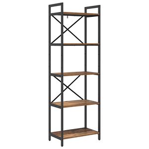 vidaXL Grāmatu plaukts 5 līmeņi 56 x 34 x 171 cm Inženierijas koks