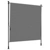 vidaXL Āra Ruļļu Žalūzija Gai&scaron;i pelēka 200 x 270 cm