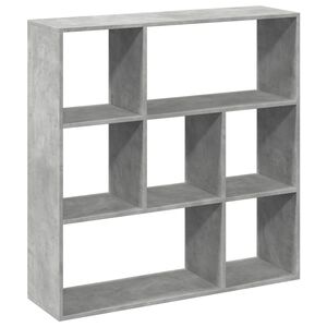 vidaXL telpas sadalītājs, grāmatu plaukts, pelēks, 102x29x103,5 cm
