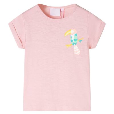 Bērnu T-krekls, gaiši rozā, 92