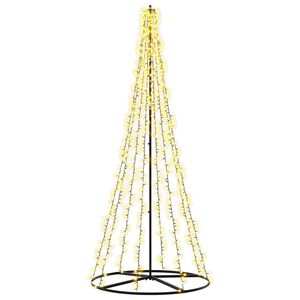 vidaXL LED Ziemassvētku koks 235 cm 1000 LED Silti balts Tērauds Melns