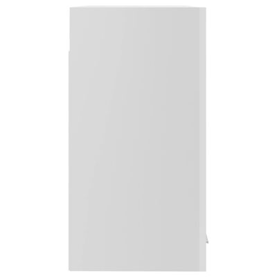 vidaXL piekarams skapītis, spīdīgi balts, 60x31x60 cm, stikls