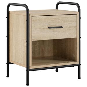 vidaXL Nakts skapītis Sonomas ozols 40 x 30 x 50 cm Inženierijas koks