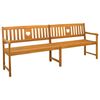vidaXL Āra sols Dabiska 220 x 55,5 x 90 cm Cietā akācijas koks