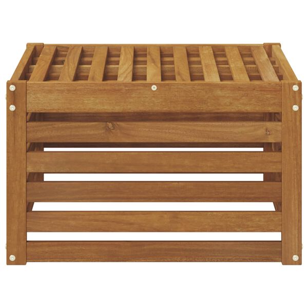 vidaXL Āra krēsls Cietā akācijas koks Dabiska 59 x 59 x 37 cm