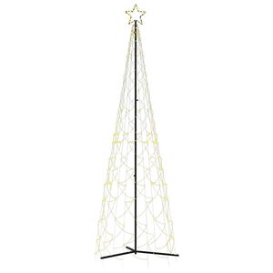 vidaXL Ziemassvētku eglīte, silti balta, 500 LED, 100x300 cm