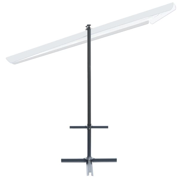 vidaXL nojume ar nolaižamu jumtu, 350x253x196 cm, krēmkrāsas