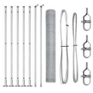 vidaXL Žoga āķis Sudraba