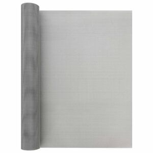 vidaXL Tīkls 60 x 1000 cm 30 Mesh Nerūsējo&scaron;ā tērauda 201 Sudraba