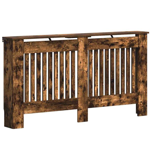 vidaXL Radiatora Vāks Dūmaka ozols 152 x 19 x 81,5 cm