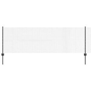 vidaXL Metināts žogs ar stabiem 100 x 0,8 m PVC pārklāts tērauds Tīkls