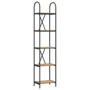 vidaXL Grāmatu plaukts 5 līmeņi 40 x 30 x 183 cm Inženierijas koks