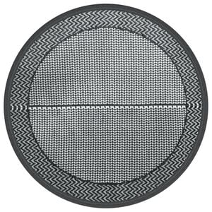 vidaXL āra paklājs, &Oslash;120 cm, ARAKIL pelēks, PP