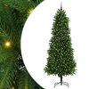 vidaXL Ziemassvētku eglīte su 300 LED ar statīvu Zaļa 240 cm PE