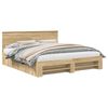 vidaXL Gultas rāmis Sonoma ozols 180 x 200 cm Inženierijas koks