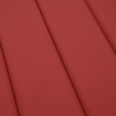 vidaXL sauļošanās krēsla matracis, 200x70x3 cm, audums, sarkans