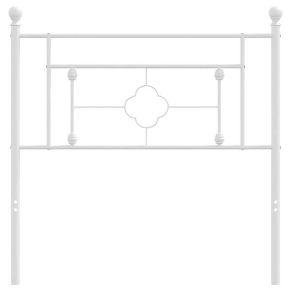 vidaXL gultas galvgalis, balts, 90 cm