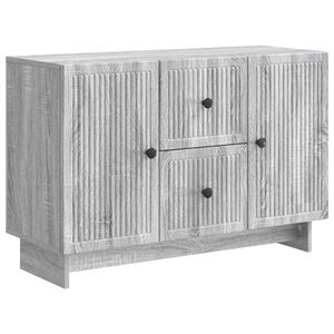 vidaXL Puse Pelēks Sonoma ozols 89 x 34,5 x 60 cm Inženierijas koks