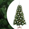 vidaXL Mākslīgā Ziemassvētku egle ar bumbiņu 120 cm 150 LED