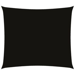vidaXL saulessargs, taisnstūra forma, 2x2,5 m, melns oksforda audums