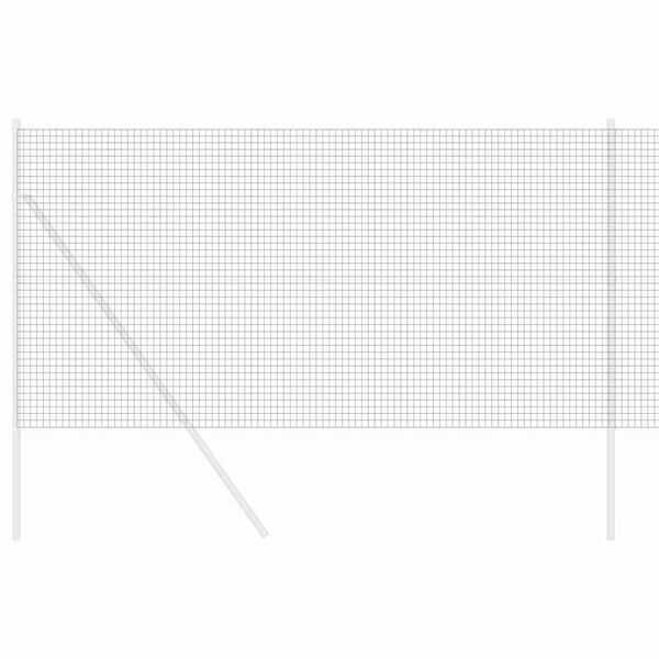 vidaXL Metinātās stieples žogs Pelēka 1.2 x 10 m