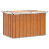 vidaXL Āra uzglabā&scaron;anas kaste koka 109 x 67 x 65 cm Cinkota tērauda