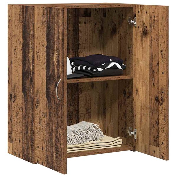 vidaXL Biroja skapis ar plauktu Melns ozolkoks 70 x 32 x 77.5 cm