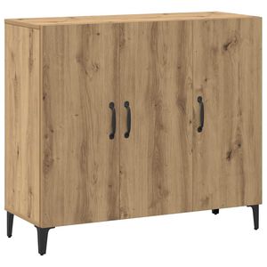 vidaXL kumode, koka krāsa, 90x34x80 cm, inženierijas koks