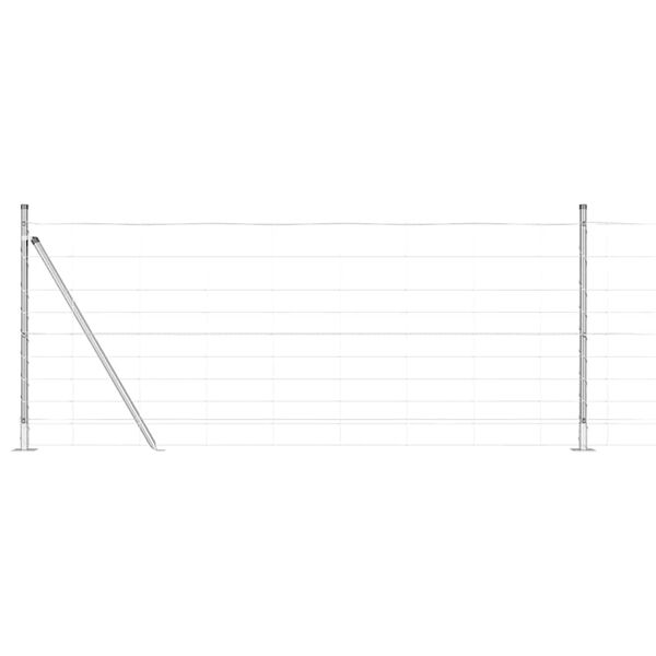 vidaXL Žoga āķis Cinkots 25 x 1 m Tērauds